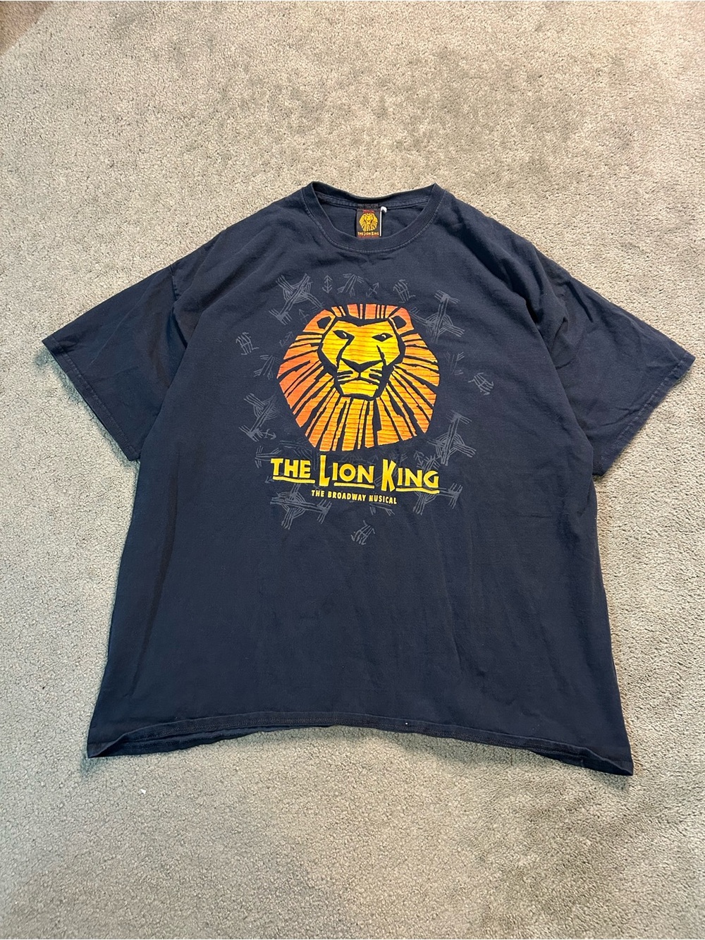 Vintage 90s Disney The Lion King Promo T Shirt XL Y2K Musical Movie Tee